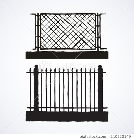 Fence. Vector drawing 110310149
