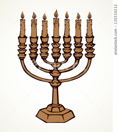 Menorah. Vector drawing Menorah. Vector drawing 110310212