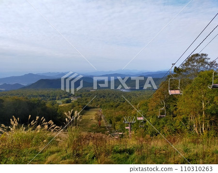 Pre-season lift and autumn sky 110310263