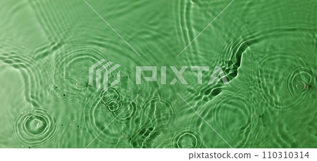 Natural Green Texture. Nature Concept. Green Freshness Smooth Water Ripple. Background for Environmental and Sustainable Resources. Top View 110310314