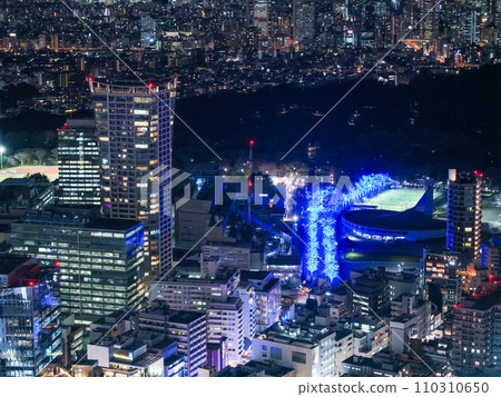 (東京)從SHIBUYA SKY眺望代代木公園和青之洞窟 (東京)從SHIBUYA SKY眺望代代木公園和青之洞窟 110310650