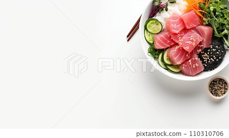 Poke bowl with tuna fillet, 110310706