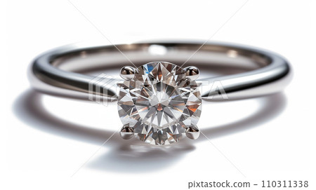 Diamond engagement ring platinum stand (detailed CG) 110311338