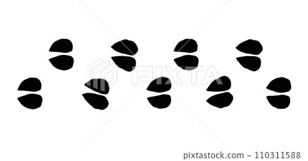 Traces of hooves. Vector drawing 110311588
