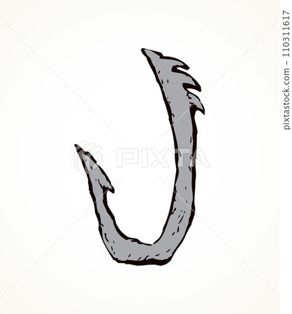 Bone Hooks. Vector drawing 110311617