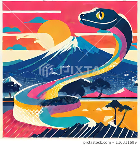 富士和蛇 110311699