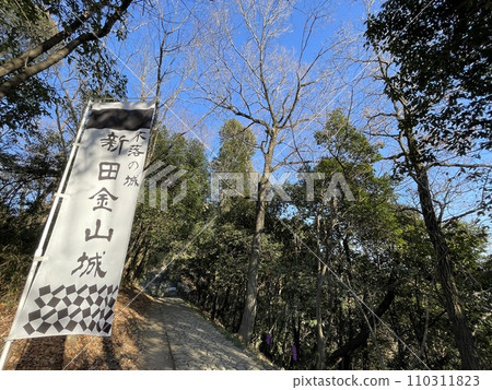 日本100座著名的城堡。關東7座著名的城堡。新田金山城位於群馬縣大田市 110311823