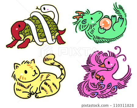 可愛的七彩四神 110311828