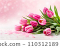 Pink spring tulips. 110312189