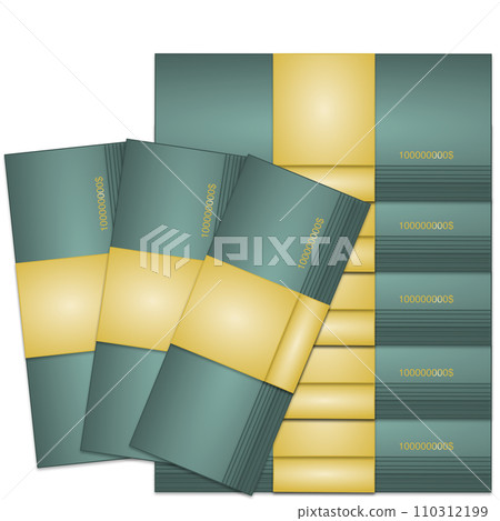 illustration of stack of dollar bills illustration of stack of dollar bills 110312199