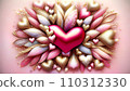 A shining heart in the glitter 110312330