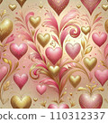 Gorgeous light background, gold abstract illustration 110312337