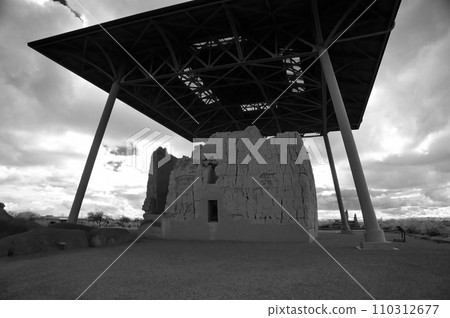 Casa Grande National Monument monochrome Casa Grande National Monument monochrome 110312677