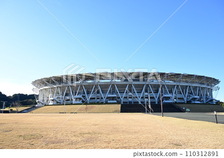 Panoramic view of Ecopa Stadium (Ogasayama Sports Park, Shizuoka Prefecture) 110312891