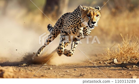荒野奔跑的獵豹4 110313289