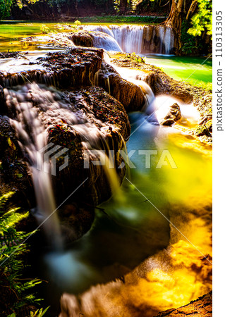 Unwind in the Lush Tropical Forest of Saraburi Thailand. 110313305
