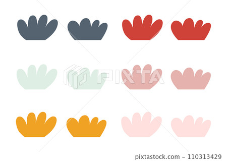 Abstract Seaweed Shape Aesthetic Element Abstract Seaweed Shape Aesthetic Element 110313429