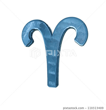 Aries horoscope constellation mark symbol 3D 110313489