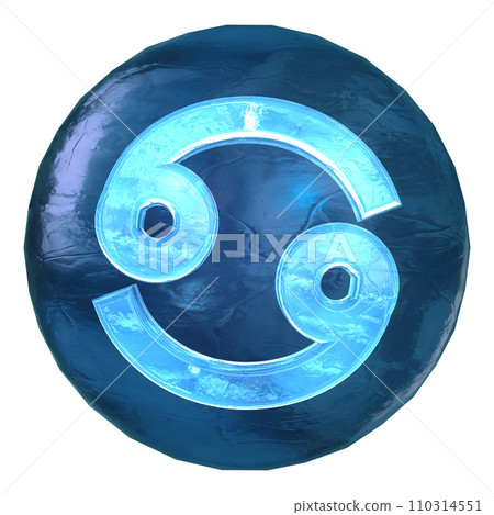 巨蟹座星座星座標記符號 3D 110314551