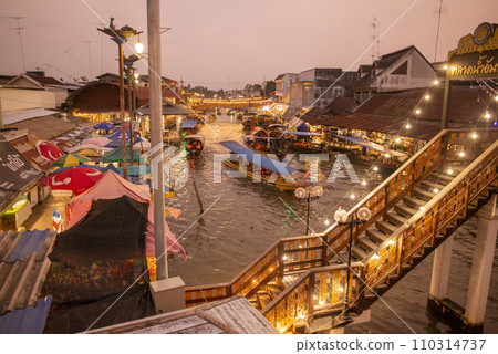 THAILAND AMPHAWA MAE KLONG FLOATING MARKET 110314737