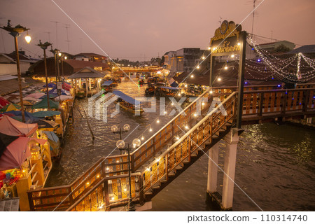 THAILAND AMPHAWA MAE KLONG FLOATING MARKET 110314740