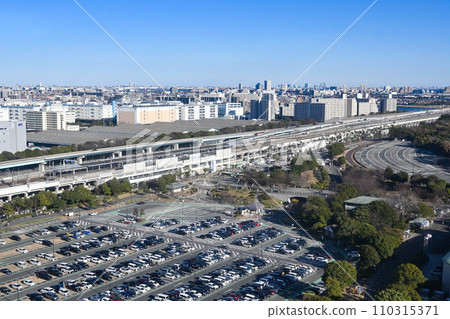 從東京都江戶川區葛西臨海公園的大型摩天輪眺望千葉縣 從東京都江戶川區葛西臨海公園的大型摩天輪眺望千葉縣 110315371