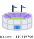 design vector image icons stadium design vector image icons stadium 110316796