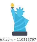 design vector image icons statue of liberty design vector image icons statue of liberty 110316797