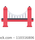 design vector image icons bridge design vector image icons bridge 110316806