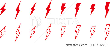 red blitz icon set 110316808