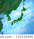 Realistic Japanese archipelago illustration 110316946