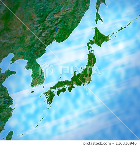 現實的日本群島圖 110316946