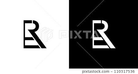 modern and Unique letter ER initials logo design modern and Unique letter ER initials logo design 110317536