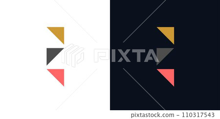 modern and unique letter E initials logo design modern and unique letter E initials logo design 110317543