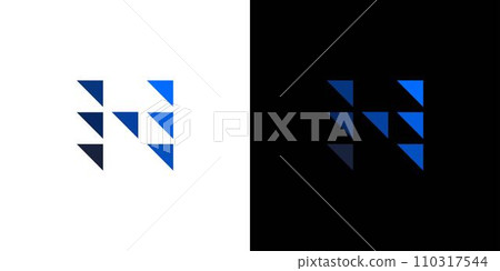 modern and unique letter N initials logo design modern and unique letter N initials logo design 110317544
