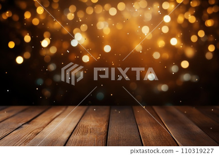 AI-generated content. Happy New Year Celebration Sparkles. Generative AI 110319227