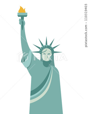 Statue of Liberty illustration for New York City background, poster and banner designs. Geometrical 110319403