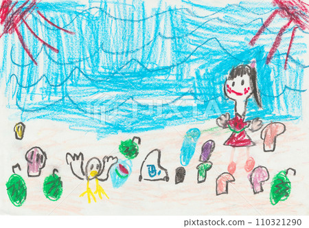 兒童畫海水浴圖片 兒童畫海水浴圖片 110321290