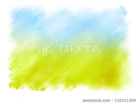 Sky and green gradation drawn with hand-drawn pastel Sky and green gradation drawn with hand-drawn pastel 110321309