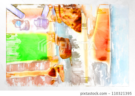 素描風格抱石抱石牆牆木抱攀岩健身房抱石健身房 110321395