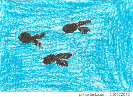 A child's drawing of a goldfish A child's drawing of a goldfish 110322072