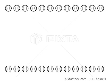 [棒球]球(黑白)框 110323891