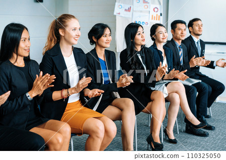 Businessmen and businesswomen celebrating success. uds Businessmen and businesswomen celebrating success. uds 110325050