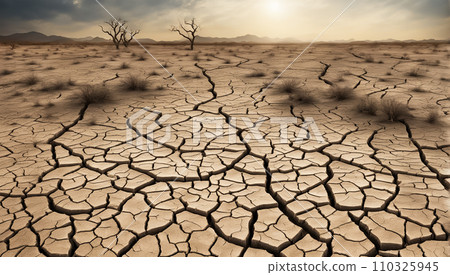 Dry earth due to global warming Dry earth due to global warming 110325945
