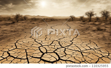 地球因全球暖化而破裂 110325955