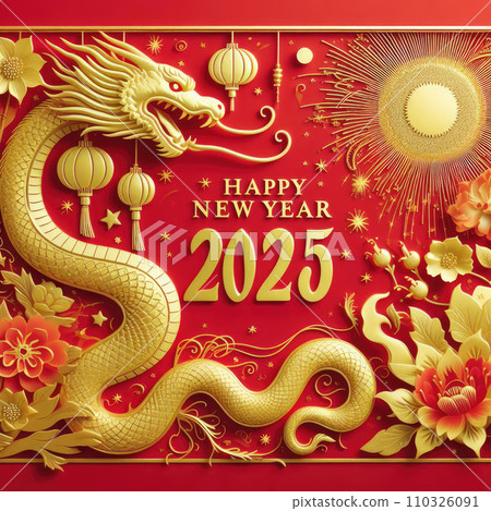 2025 Snake year background  110326091
