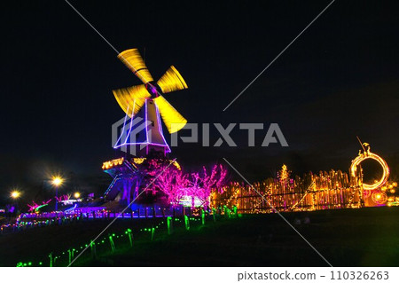 土浦市霞浦綜合公園的燈光秀 110326263