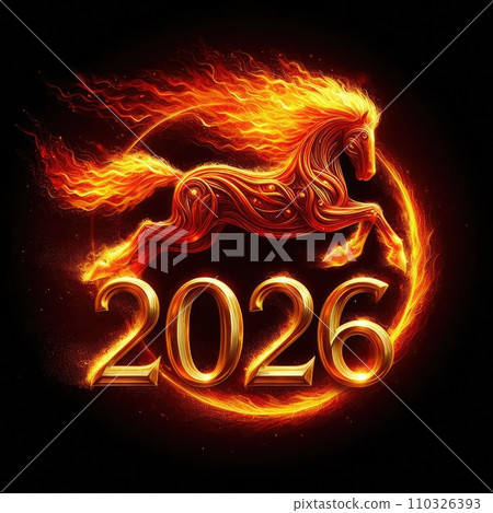 2026 Horse year theme  110326393