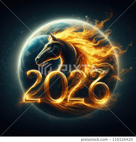 2026 Horse year theme  110326420