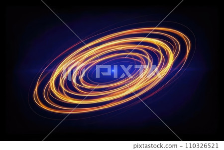 Golden light trail wave effect Golden light trail wave effect 110326521